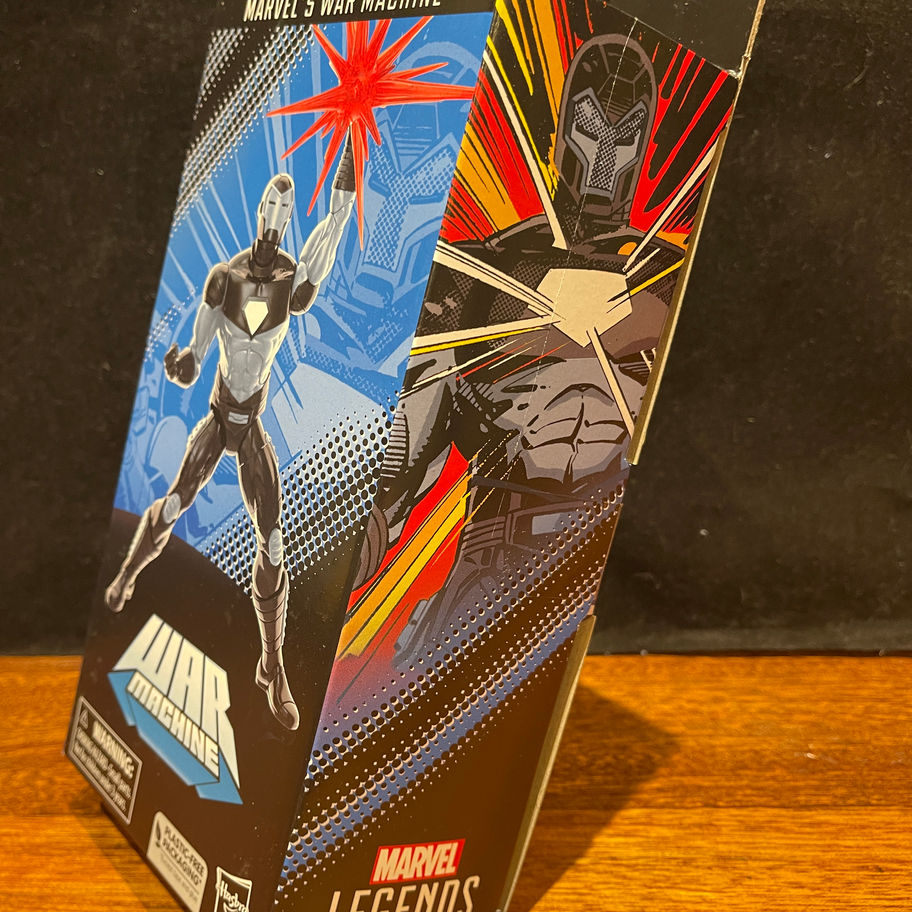 War Machine Marvel Legends Retro 6" action figure box