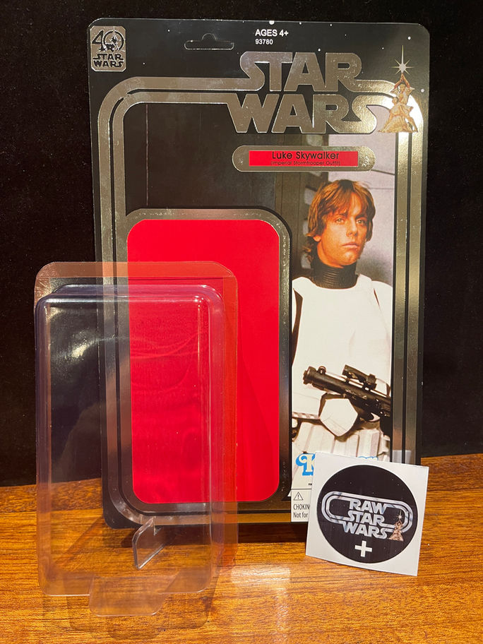 Luke Skywalker Star Wars action figure in vintage packaging, RAWSTARWARS