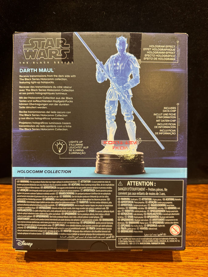 STAR WARS Black Series DARTH MAUL HOLOCOM COLLECTION 6" Exclusive