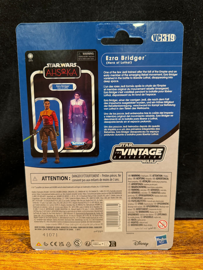 STAR WARS Vintage Collection EZRA BRIDGER (AHSOKA) VC319 3.75" Action Figure