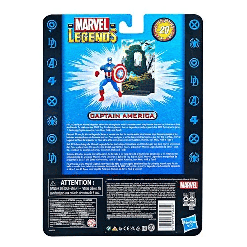 Marvel Legends Series 20th Anniversary Captain America 6-inch Action Figure