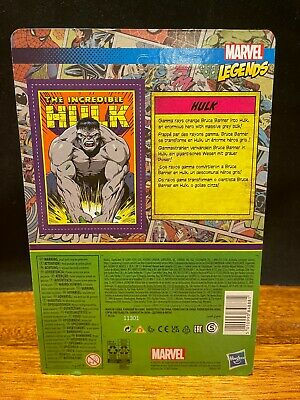 Marvel Legends RETRO COLLECTION
GREY HULK
3.75" Action Figure
UNPUNCHED RETRO PACKAGING
GUARANTEED COLLECTORS GRADE MINT
A blast from the past! In an alternate universe, Kenner cranked out some amazing Marvel action figures in the 1980s - but not in ours! This Marvel Legends Retro 375 Collection 3 3/4-Inch Action Figure is an artifact from another dimension, a "What If?" for kids of the 1980s. Our hero has five points of articulation and a retro cardback complete with a Kenner logo appropriate for this vintage.
Marvel Legends RETRO GREY HULK 3.75" KENNER Figure UNPUNCHED