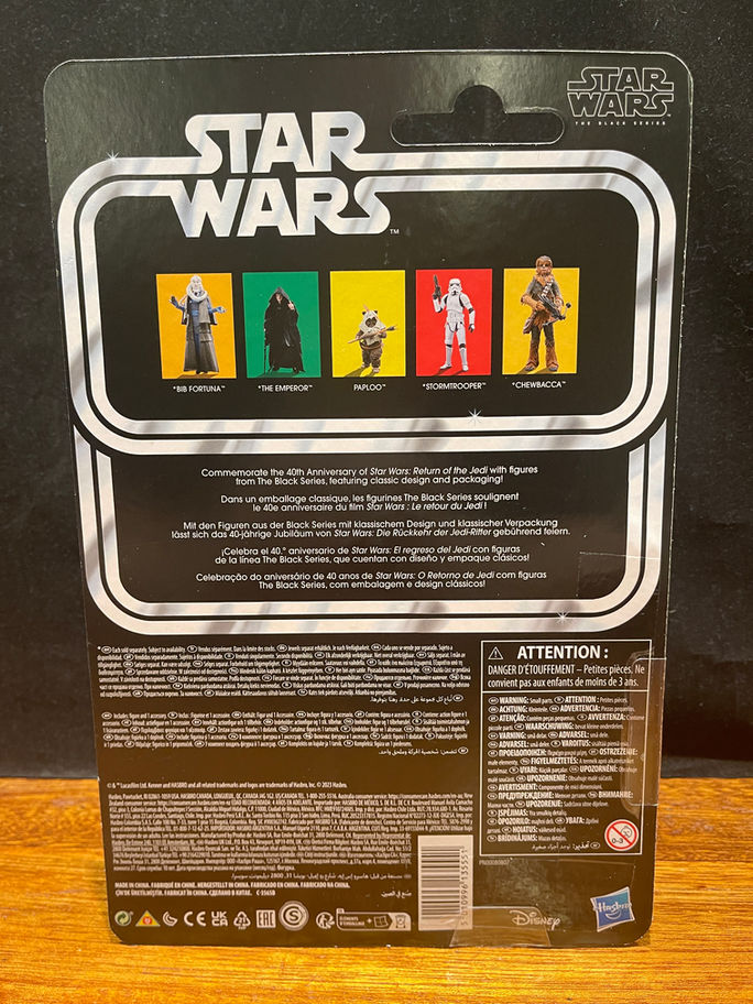 STAR WARS Paploo action figure box back