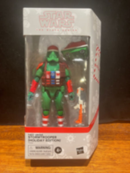 Holiday Stormtrooper figure in box