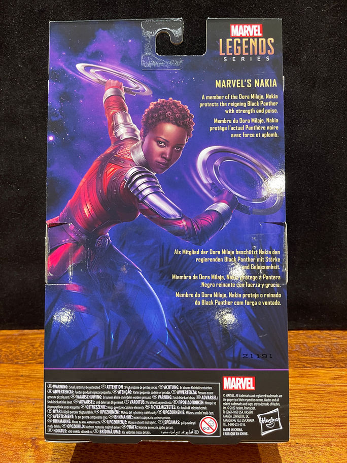 Marvel's Nakia action figure box art