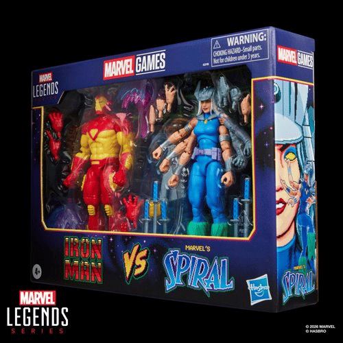 Marvel Legends Series Iron Man vs Spiral 6-Inch Action Figures