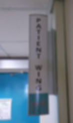 hospital projecting directional signs wa