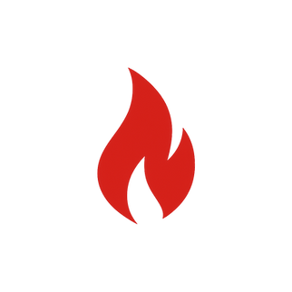 Red flame logo