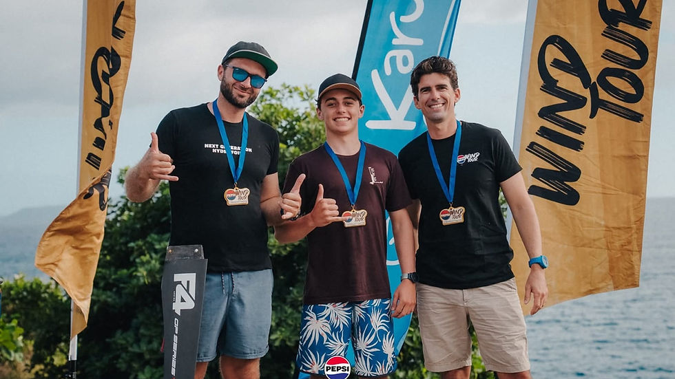 Sasha et william sur le podium
