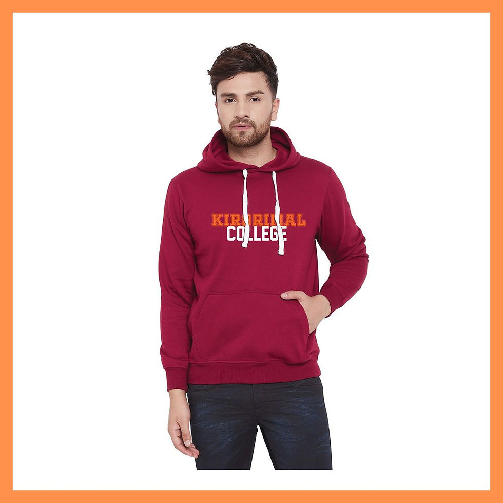 Unisex Maroon KMC Batch Hoodie