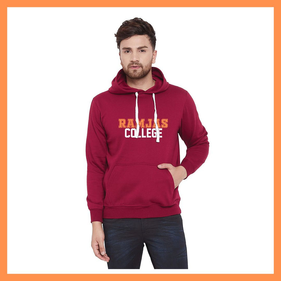 Unisex Maroon Ramjas Batch Hoodie