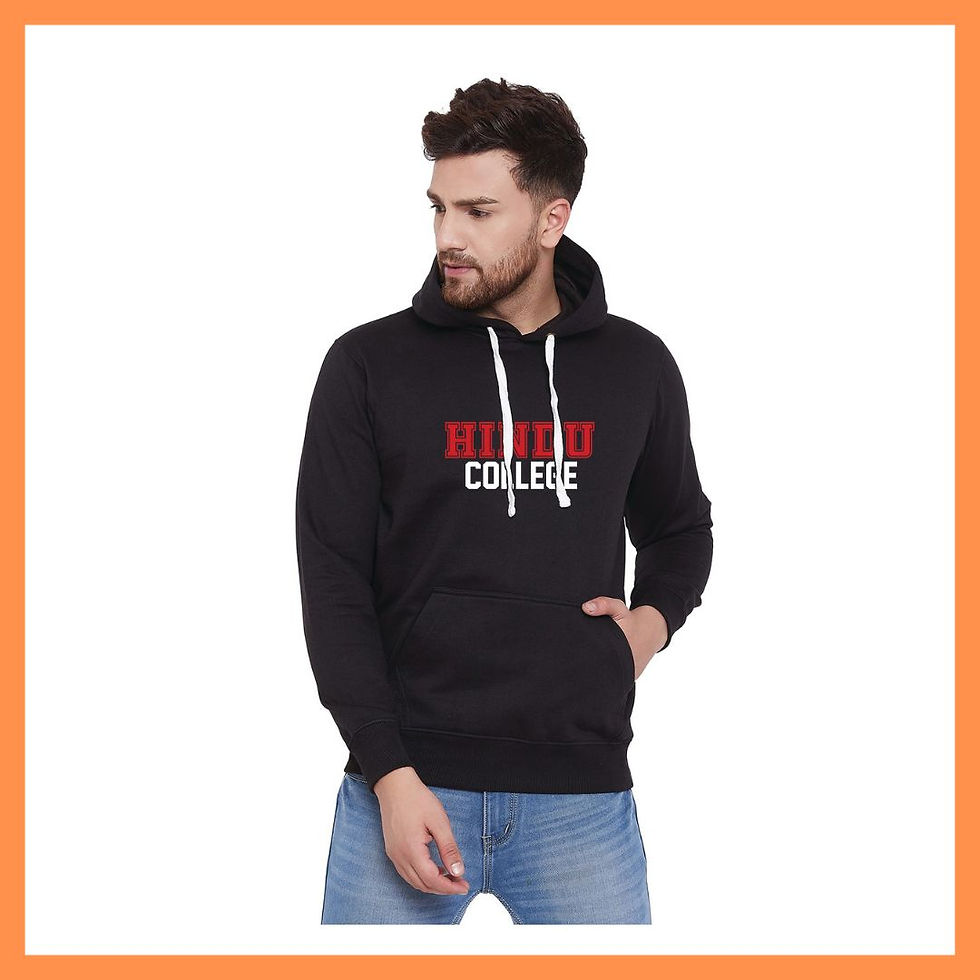 Unisex Black Hindu Batch Hoodie