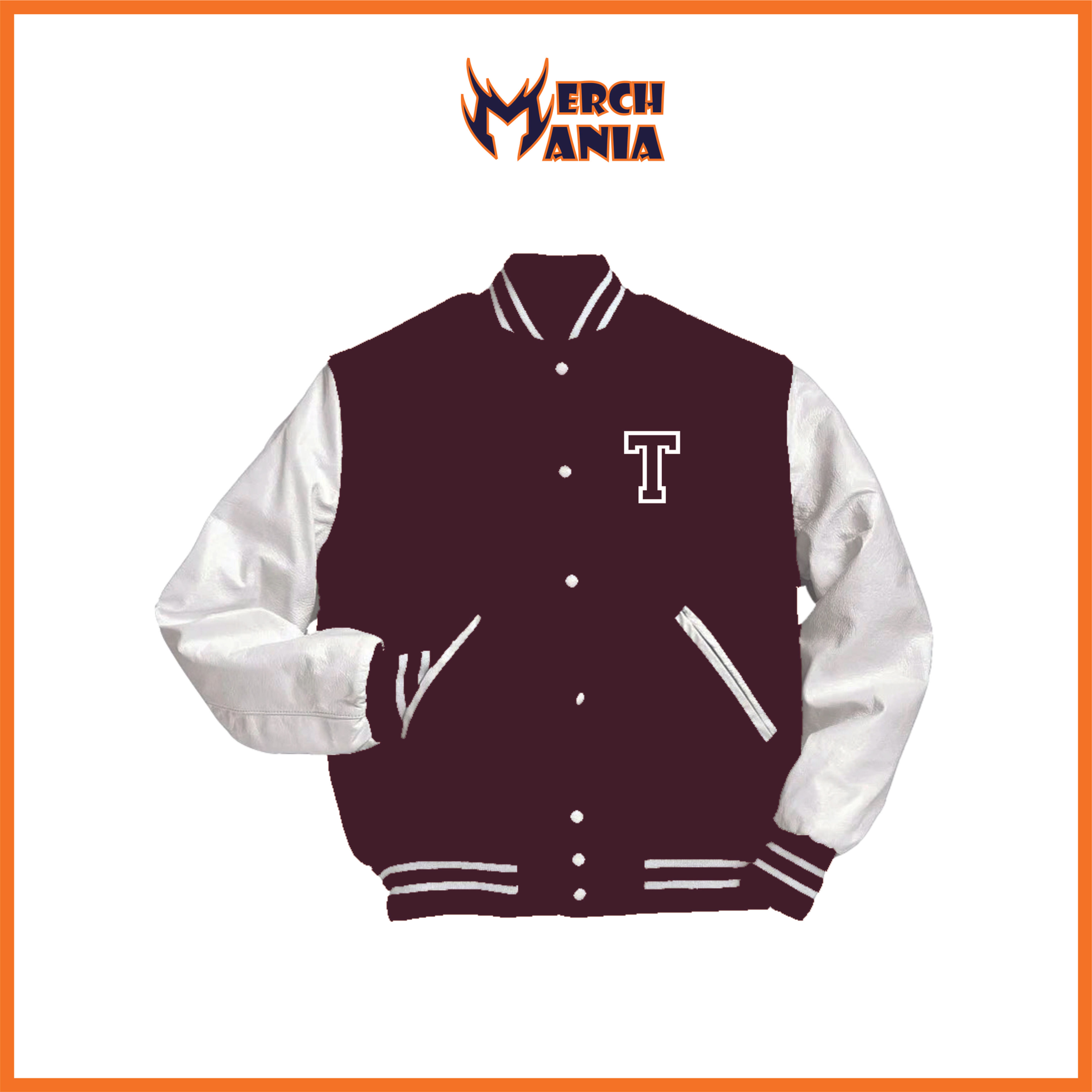 TIET Maroon Varsity Jacket
