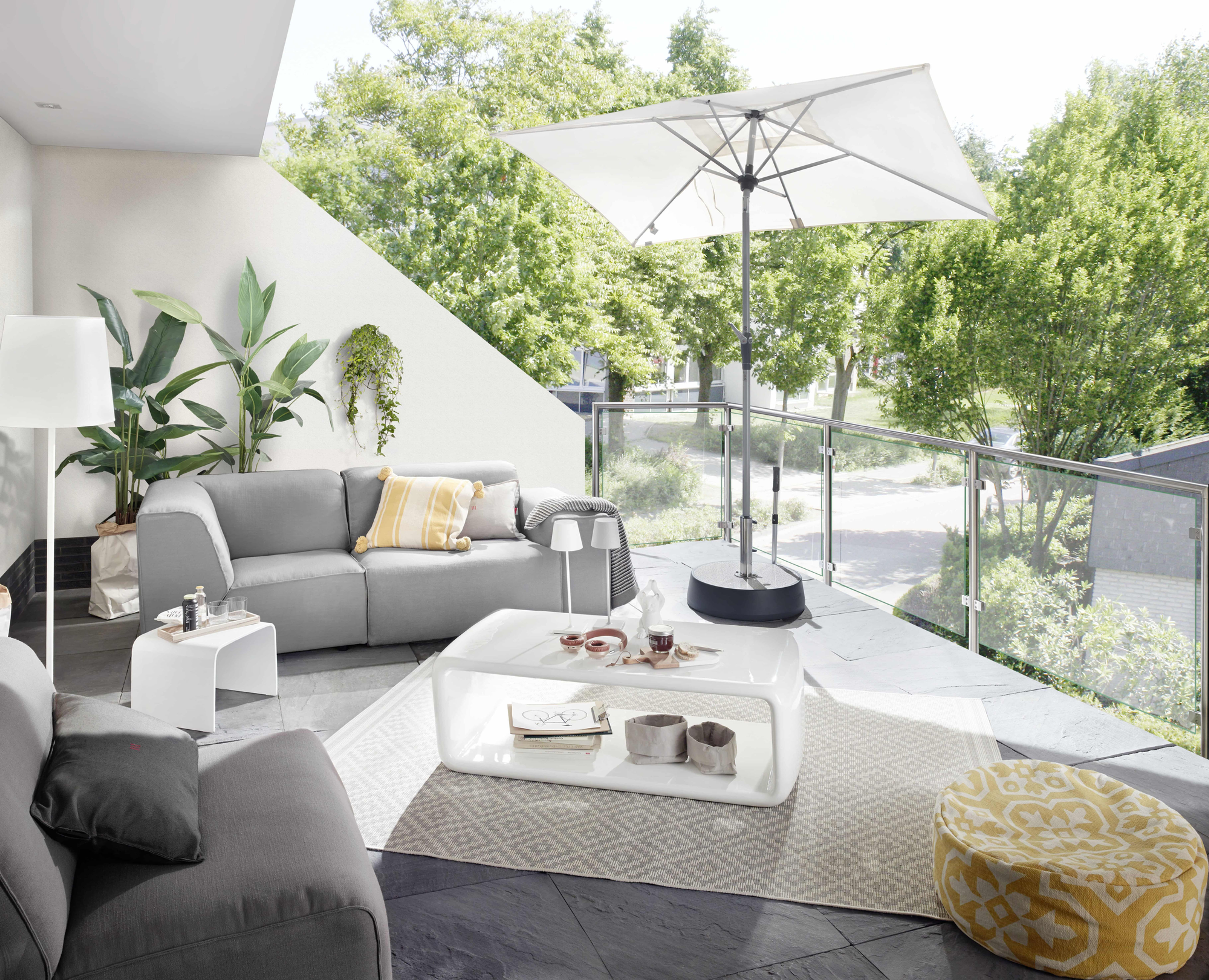 Rechteckiger Sonnenschirm