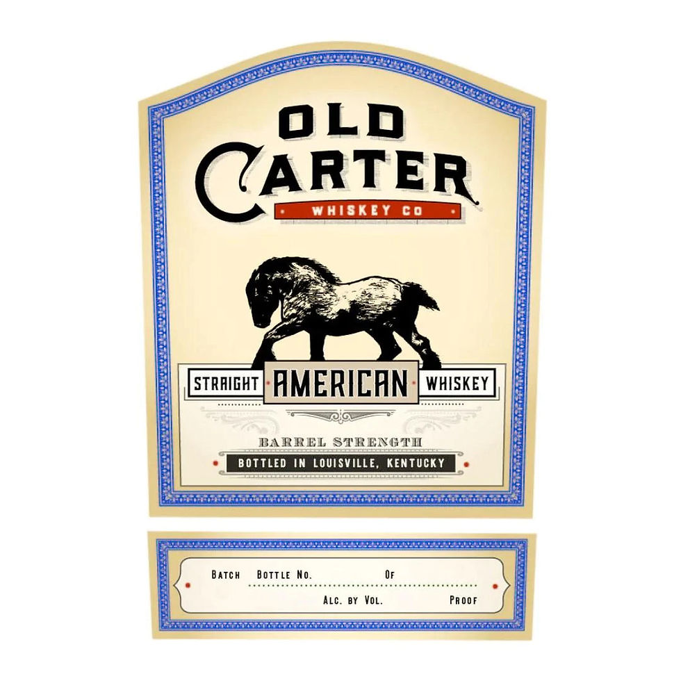 Old Carter Whiskey Co. Straight American Whiskey Barrel Strength Batch 12