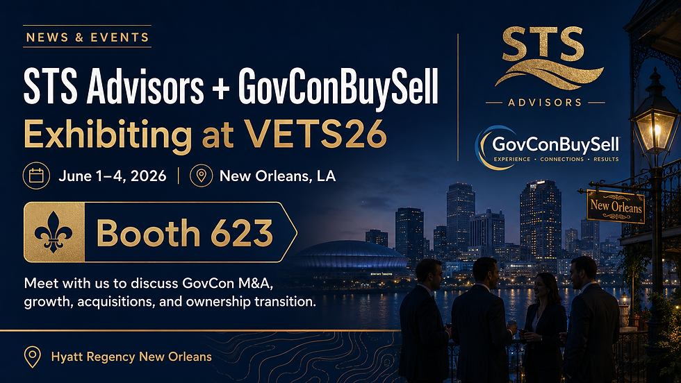 STS Advisors and GovConBuySell to Exhibit at VETS26 in New Orleans