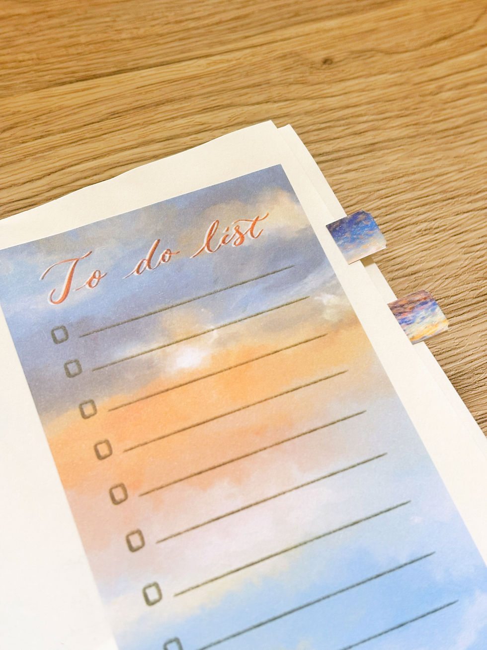 Thumbnail: 雲圖夕照便簽本 Cloudscapes and Sunset Note Pad