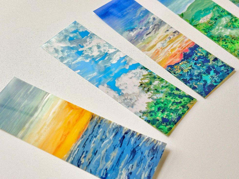 Thumbnail: 手繪風景系列 半透書籤 Transparent Bookmarks