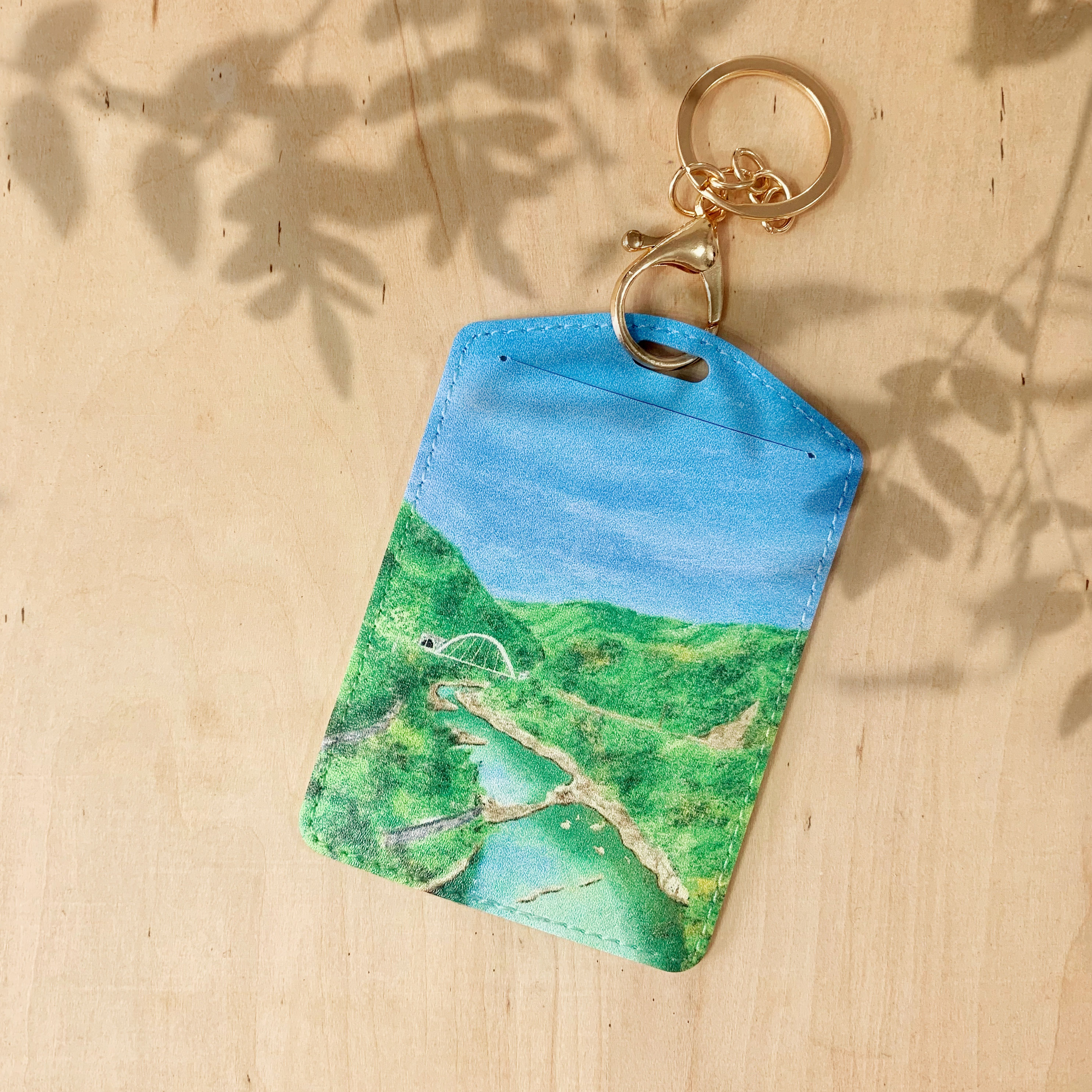 猴硐貓村 台灣風景系列 皮製證件套 連燙金刻名 Houtong Cat Village Card Holder with gold foil service