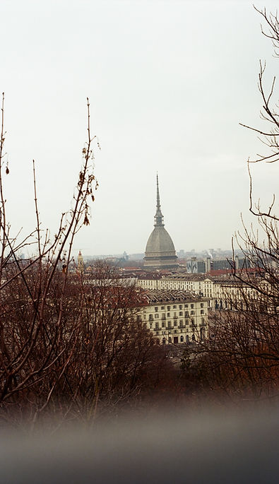 torino vista da superga in una giornata di nebbia