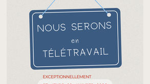 Travail à distance - 29 janvier