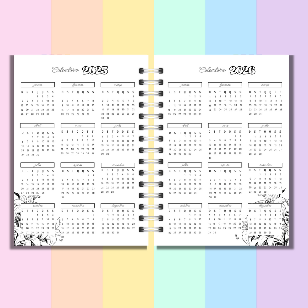 Miniatura: Agenda para Colorir