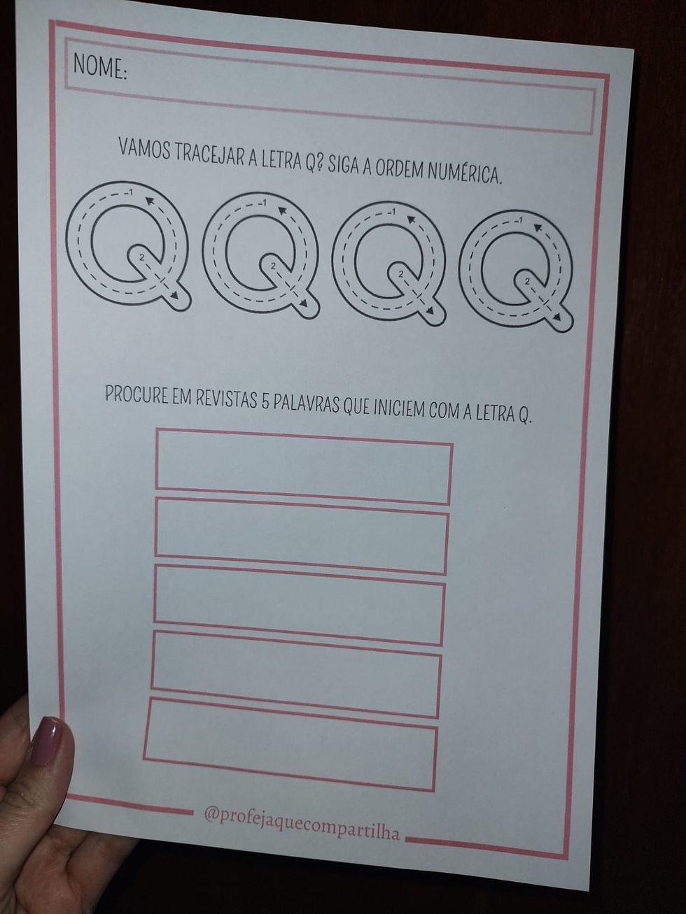 Miniatura: Letra Q - 7 atividades