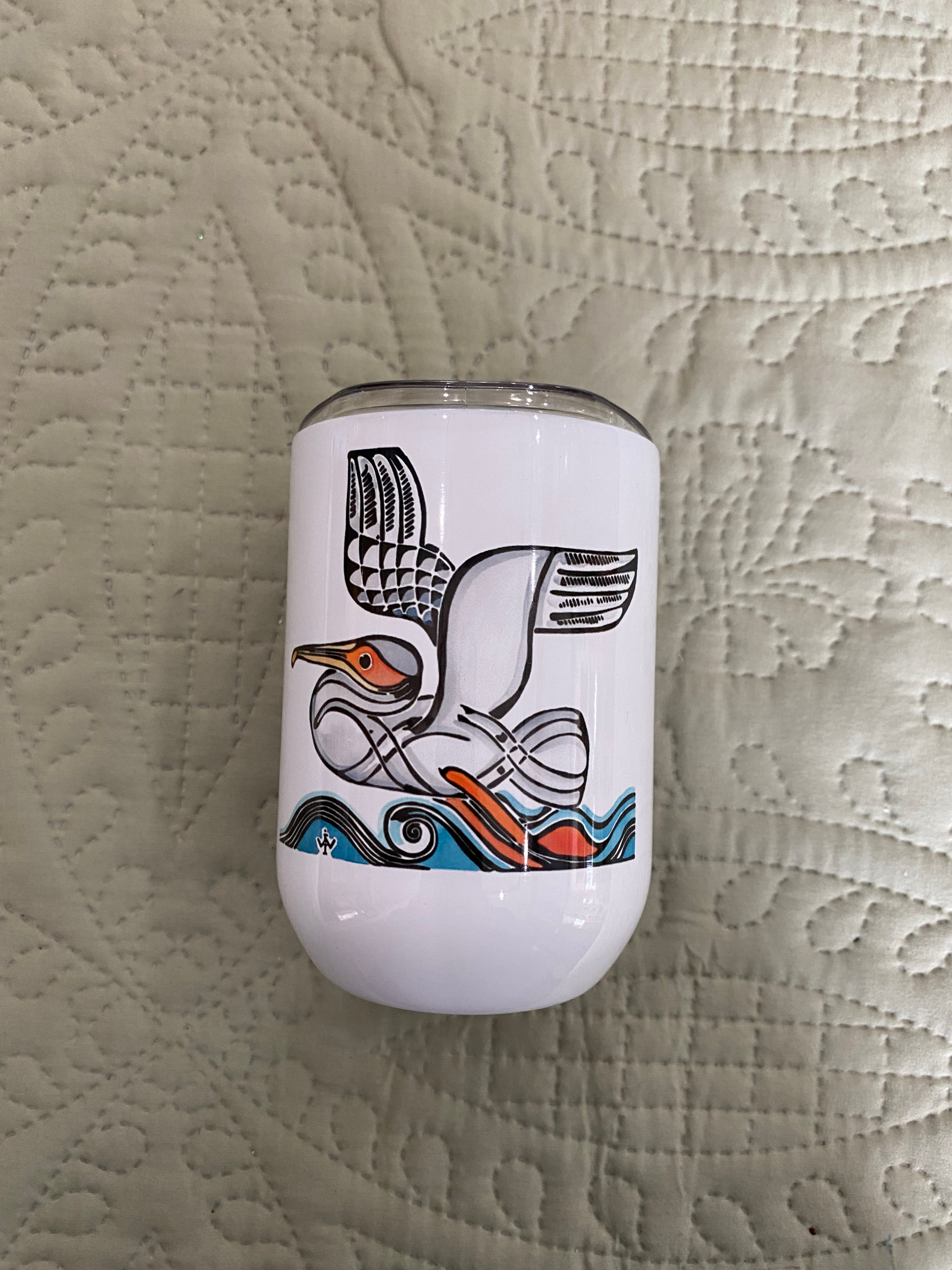Painted Pelican Wine Tumbler