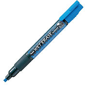 Pentel Wet Erase Chalk Marker - Small Chisel Tip Blue
