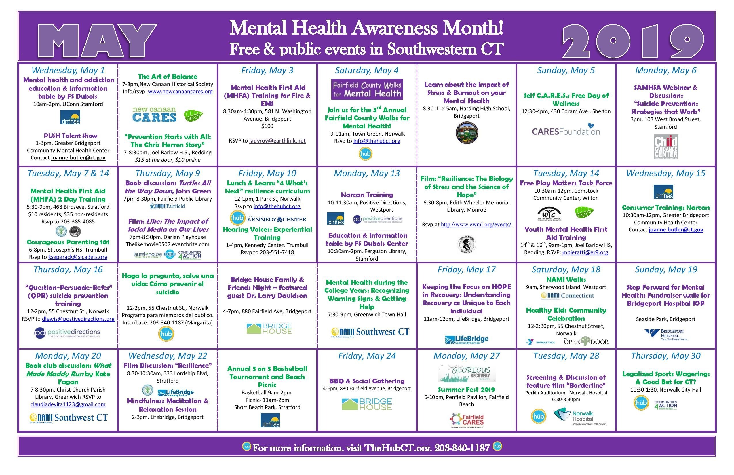 mental health acalendar mental health acalendar