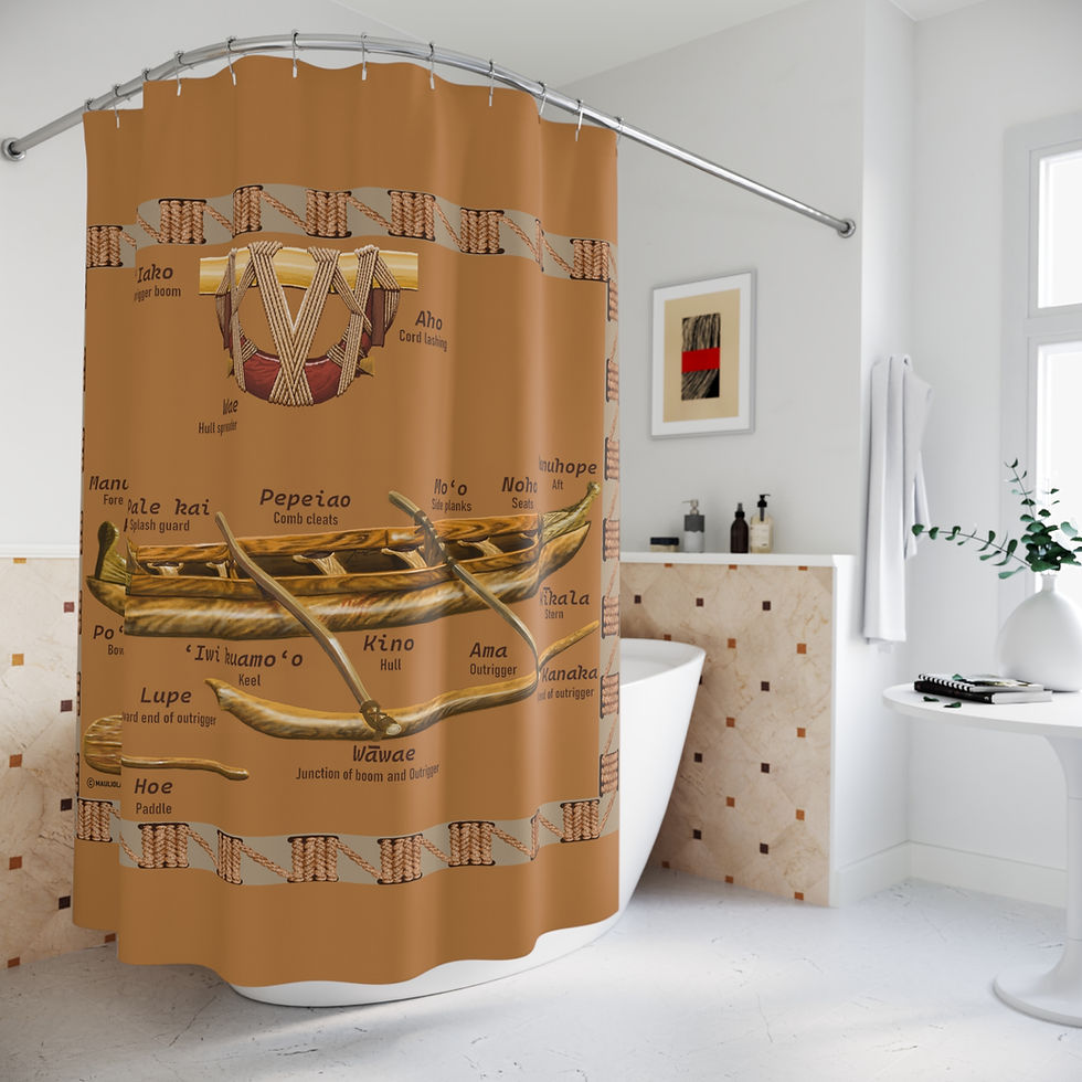 Thumbnail: Inoa Wa'a Shower Curtains 