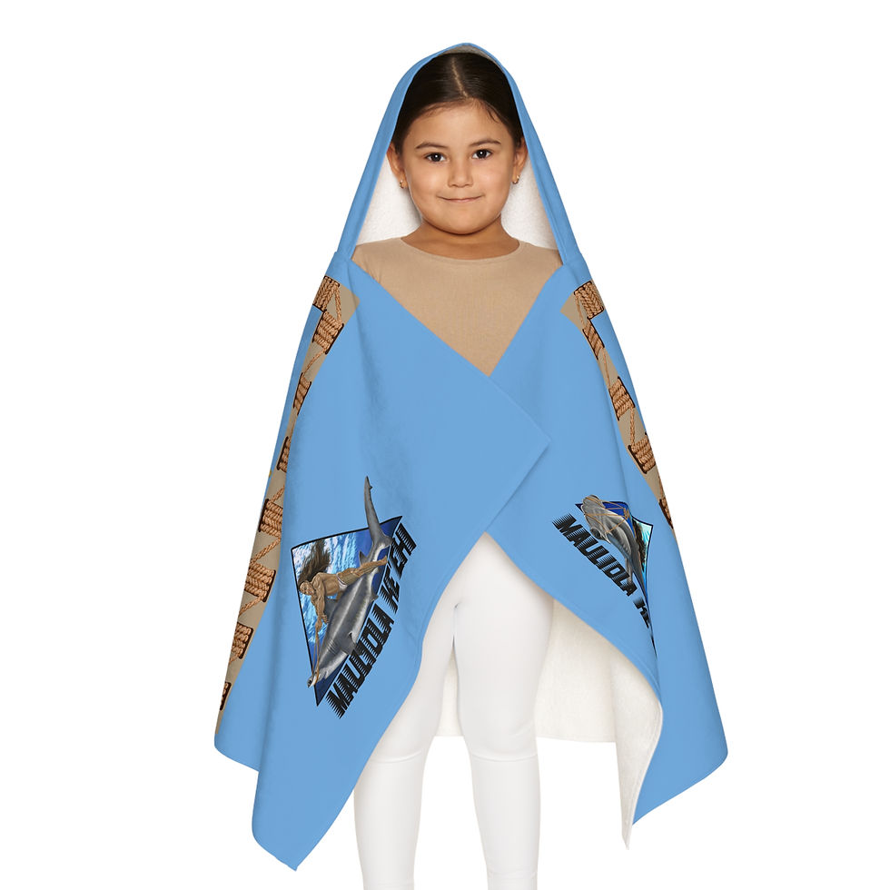 Thumbnail: Inoa Waʻa  Supper Soft Youth Hooded Towel