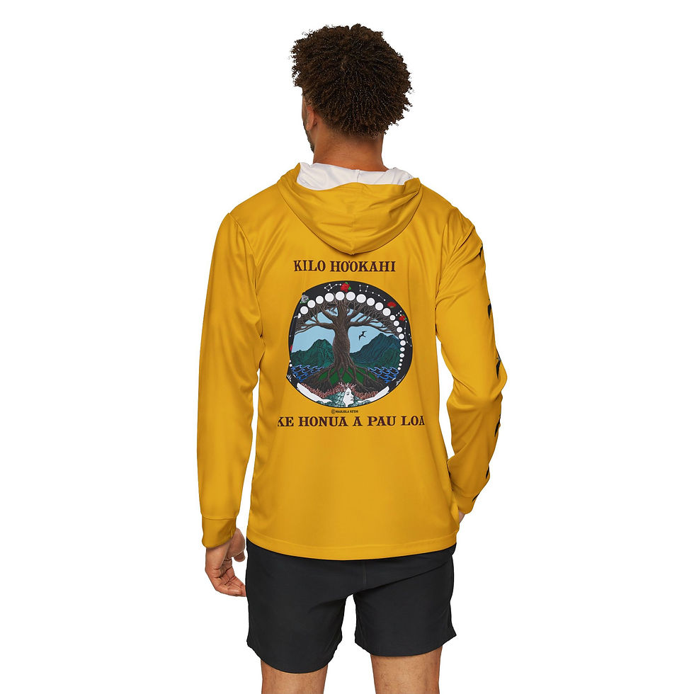 Thumbnail: Shark Rider/'Ike Unisex Sports Warmup Hoodie SPF 