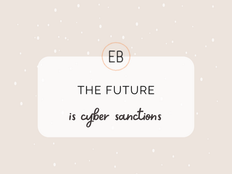 The future is cyber sanctions.