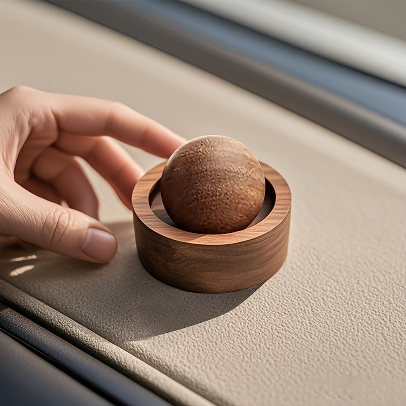 Thumbnail: Car & Home Essential Oil Diffuser - Made of Wood Mini Cute Natural Fragrance Dif