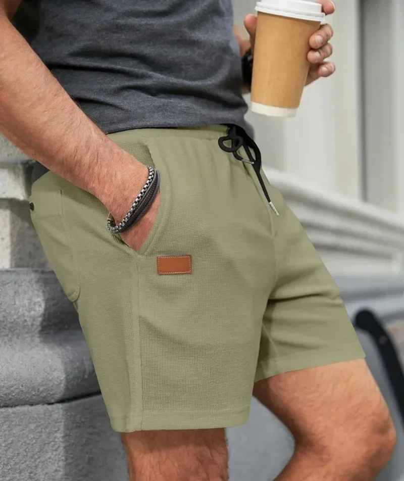 Thumbnail: 2024 Summer New Solid Color outdoors sport Shorts  breathable loose Fitness trai