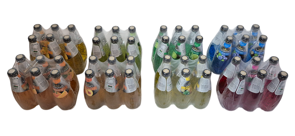 Thumbnail: Leonard Basil Drinks Multiple Flavours Natural Refreshing Beverage 6 Pack Case