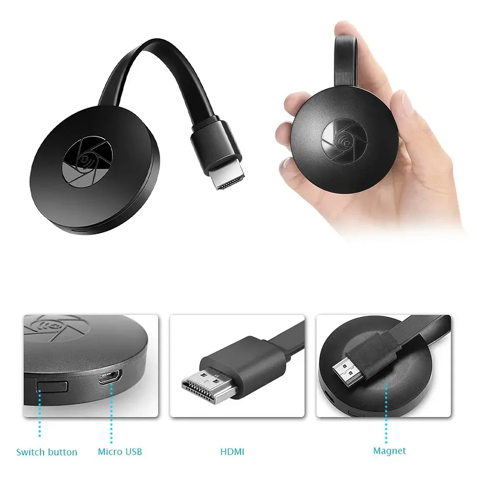 Thumbnail: Wireless HDMI Mirroring Multiple Device Mobile Phoneconnected to TV HD 1080P