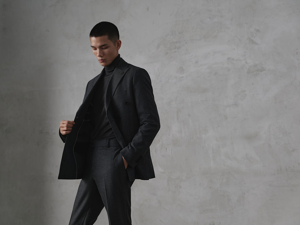 Прев'ю: Костюм чоловічий двобортний сірий 