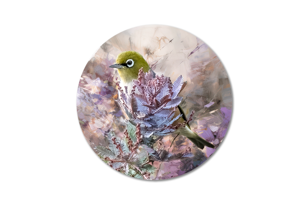 Paradise - Silvereye - Metal Print