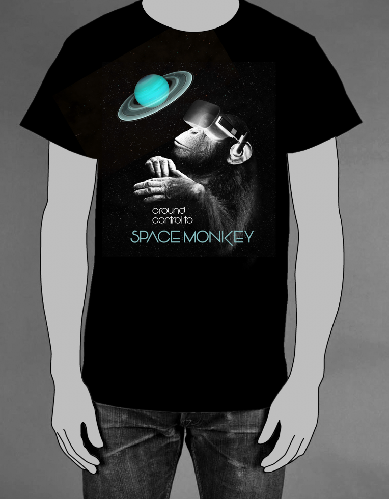 Estampa Space Monkey