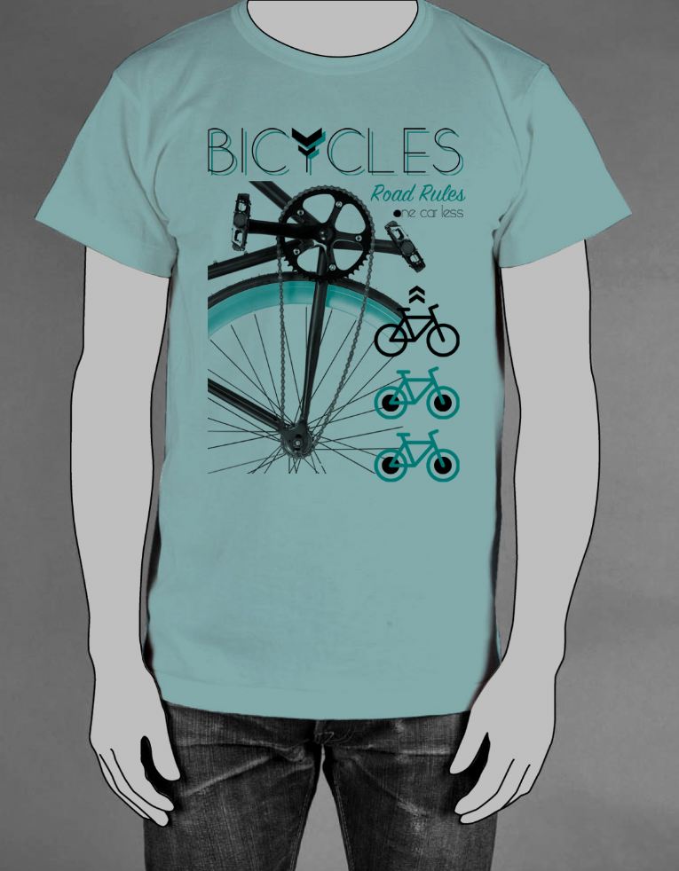 Estampa Bycicle Road Rules