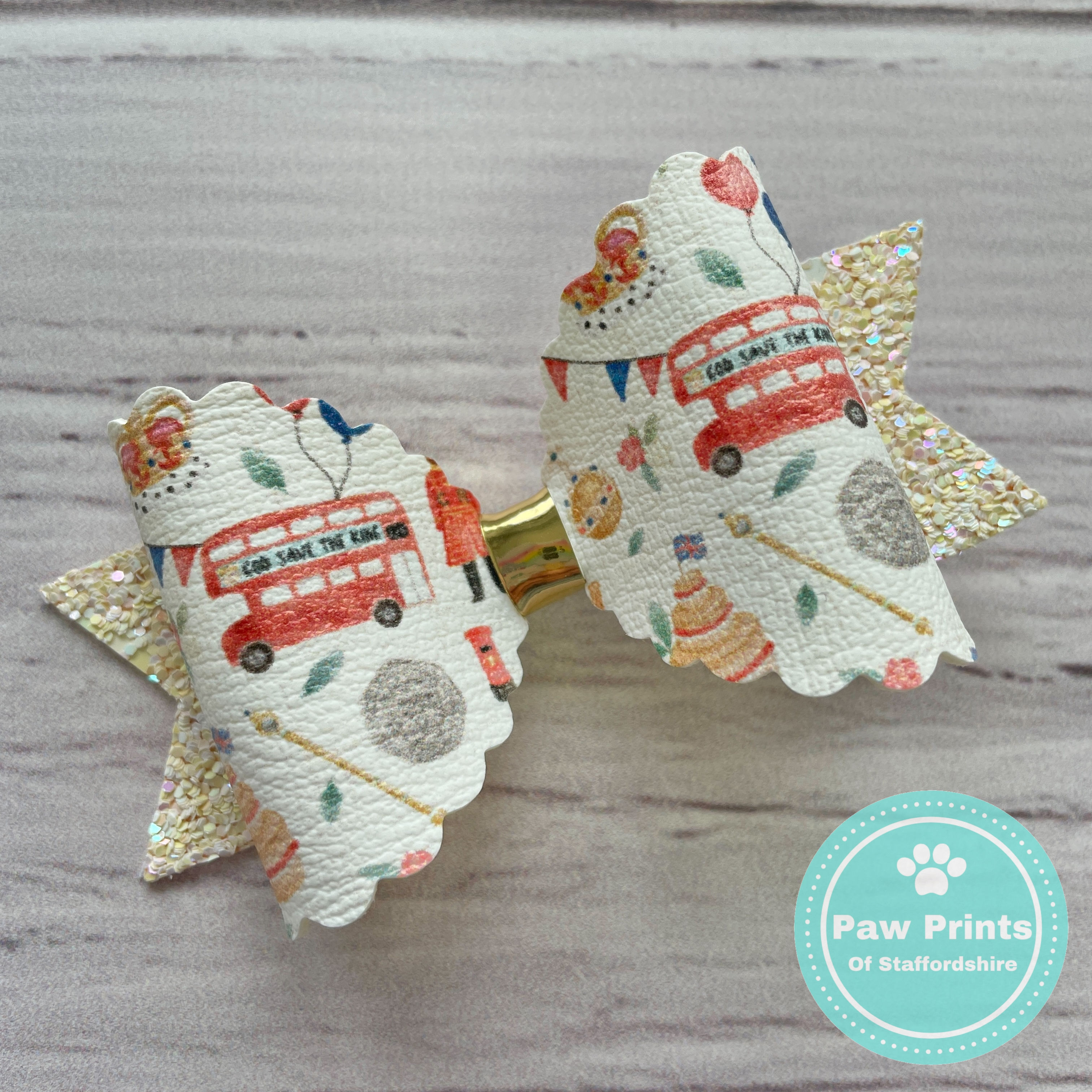 Street Party Coronation Day Hair Bow