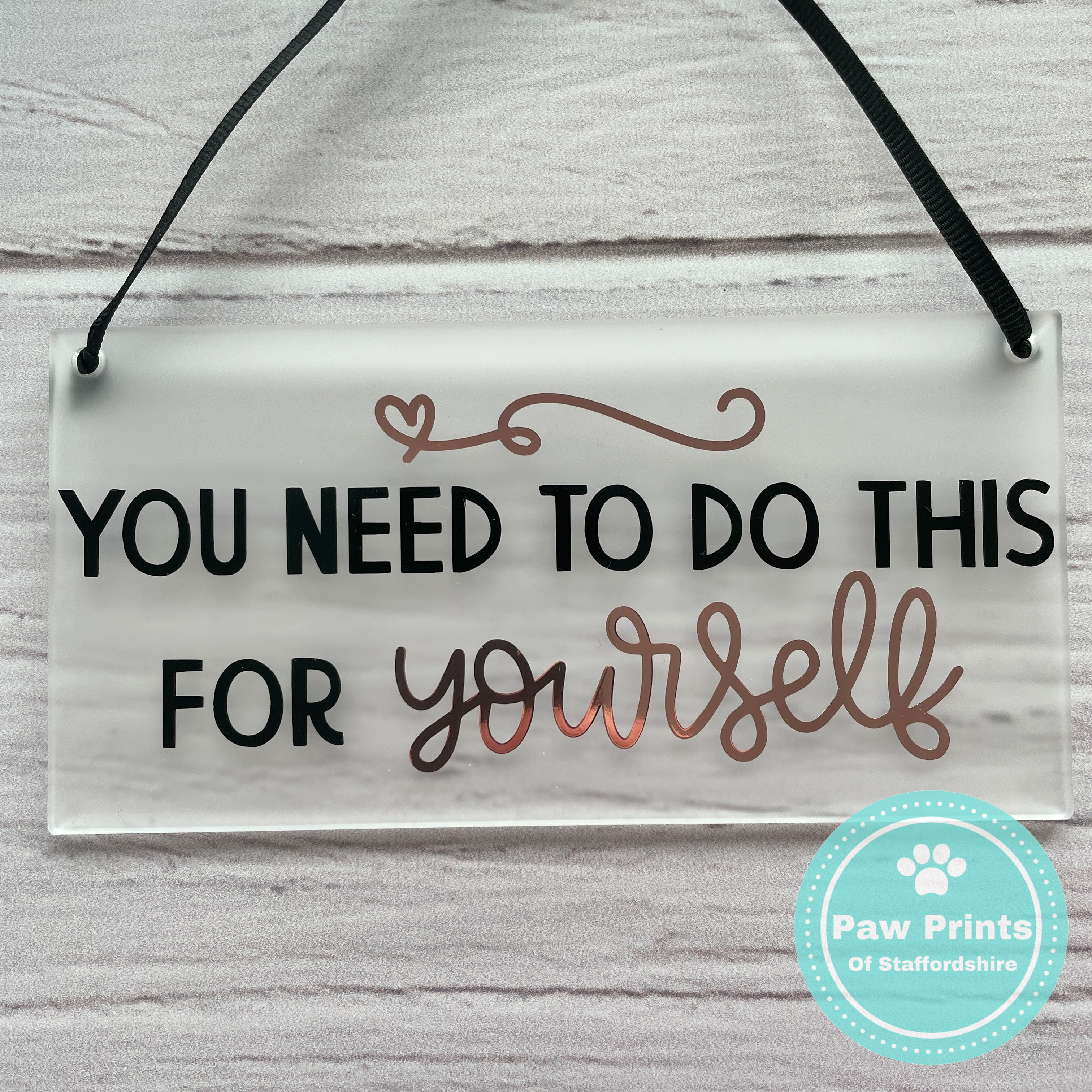 Inspirational Quote -  Motivational Plaque Hanging Decoration