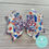 Thumbnail: American Themed Hair Bow - Glitter Red, White & Blue 4th July