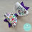 Thumbnail: Pirates & Mermaids Purple Glitter Hair Bow on Alligator Clip