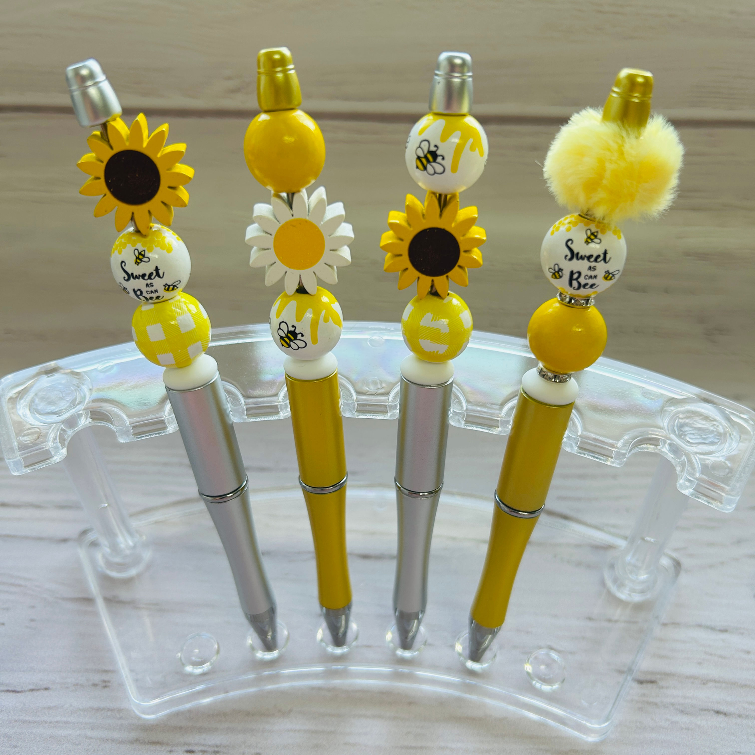 Sunflower Beaded Ballpoint Pens
