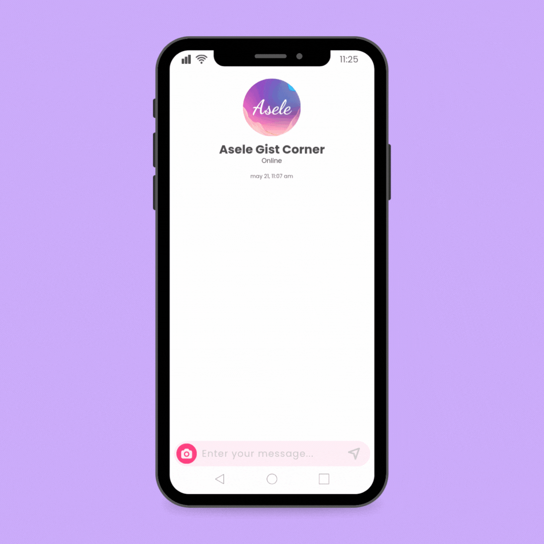 Grey & White Aesthetic Chat Message Instagram Story (1080 x 1080 px).gif