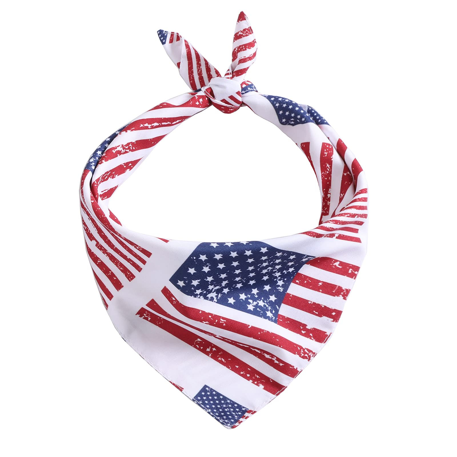 BinaryABC USA Flag Dog BandanaAmerican Flags Dog Bandana Pet Scarfs4th of July A