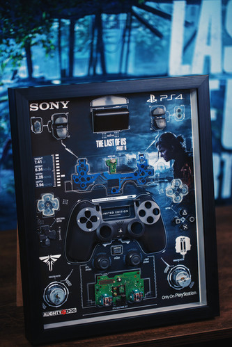 TAKE OVER　新品未開封　PS4 Disassembled Sony Controller PS4 the LAST OF US Frame Art